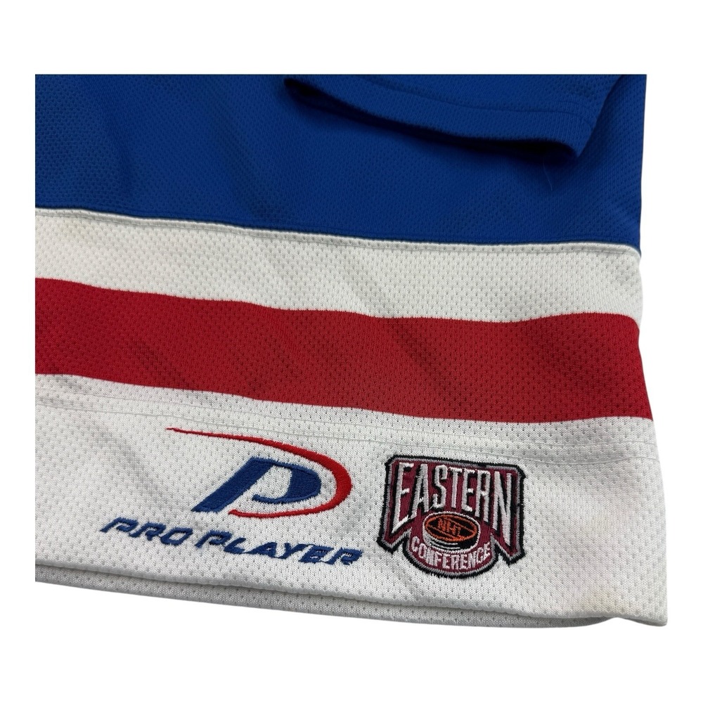 Pro Player Youth L/XL Blue New York Rangers Vintage NHL Hockey Jersey - Picture 3 of 5